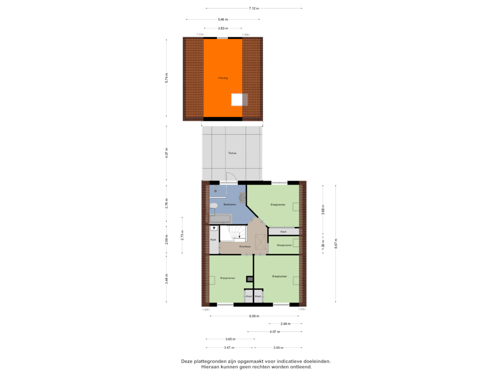 View floorplan of Eerste Verdieping of Hessenweg 261