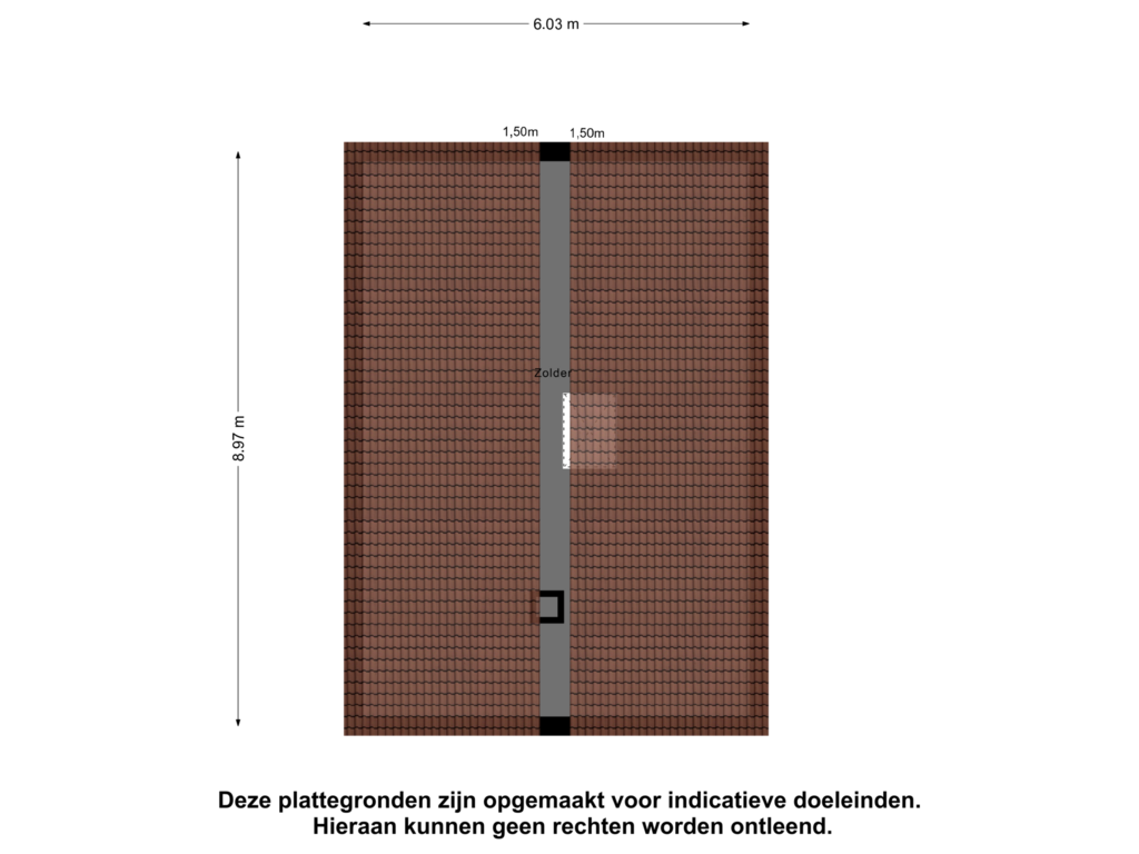 View floorplan of Zolder of Hessenweg 261