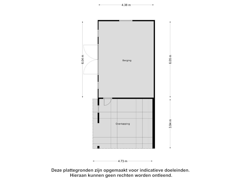 Bekijk plattegrond van Berging van Hessenweg 261