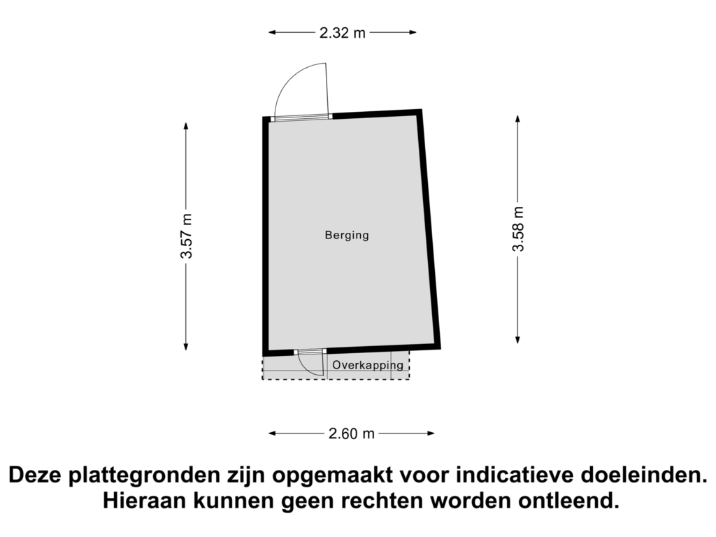 View floorplan of Berging of Hessenweg 261