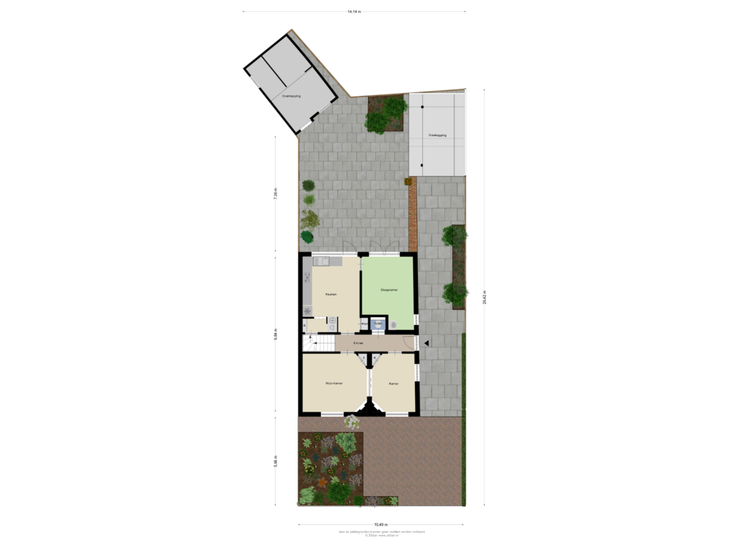 View floorplan of Begane Grond _Tuin of Dikkeboomweg 28