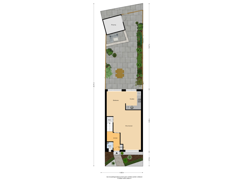 View floorplan of Begane Grond_Tuin of Rijnring 7