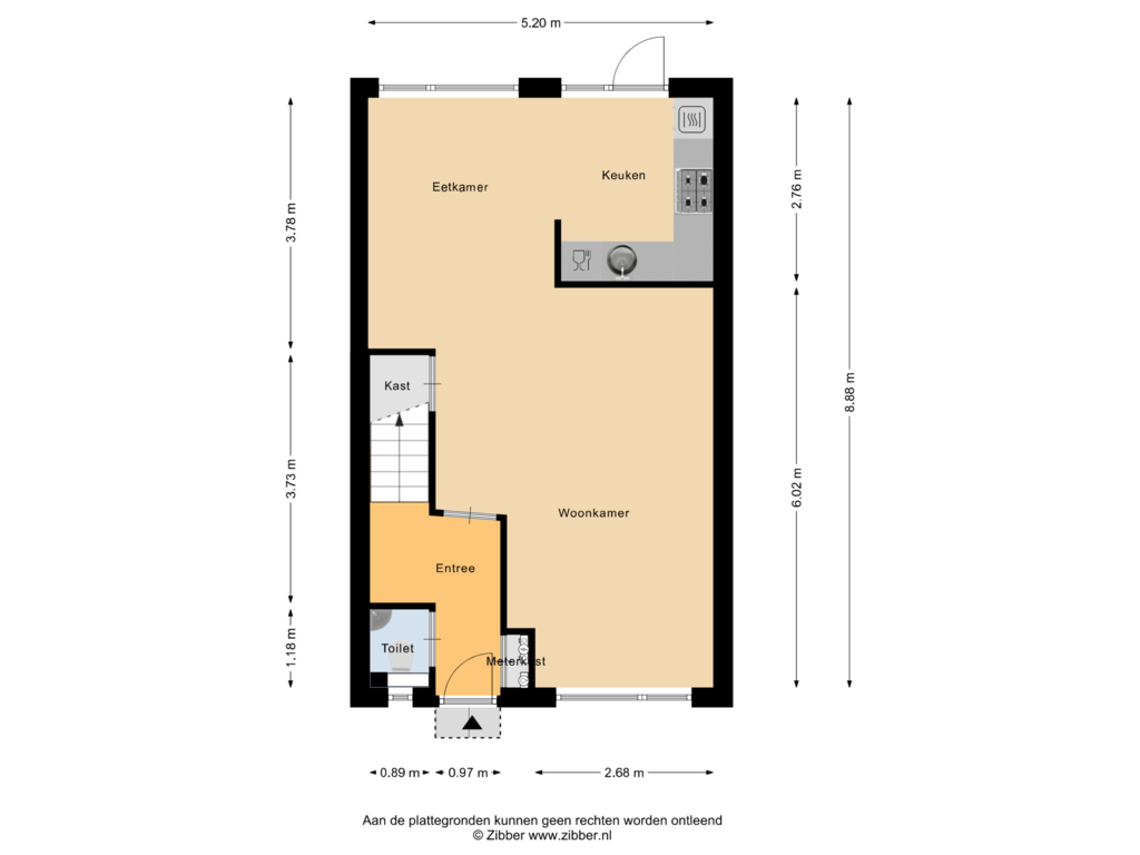 View floorplan of Begane Grond of Rijnring 7