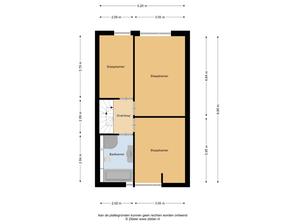 View floorplan of Eerste Verdieping of Rijnring 7