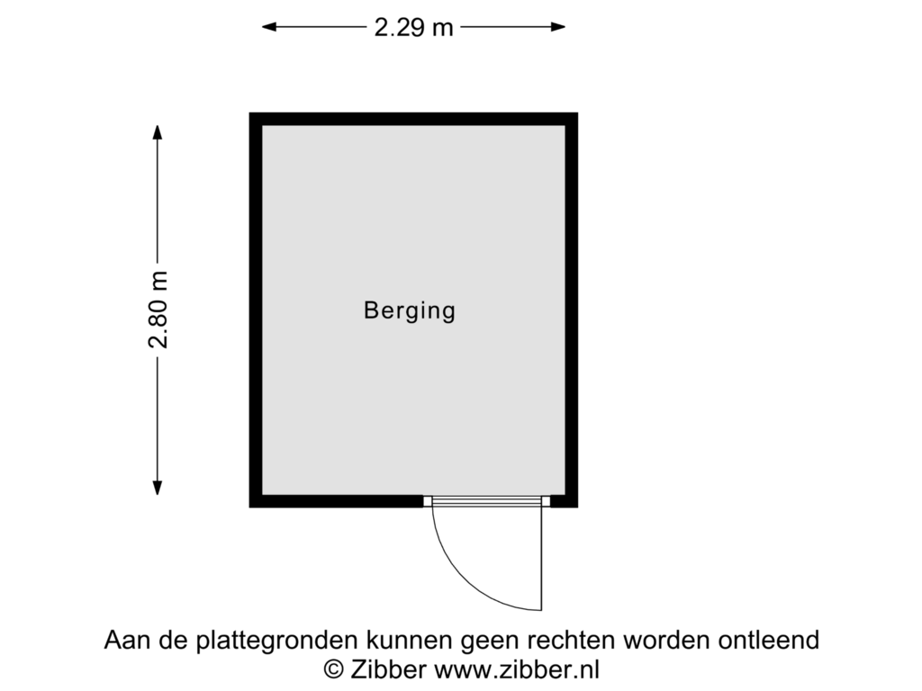 View floorplan of Berging of Rijnring 7