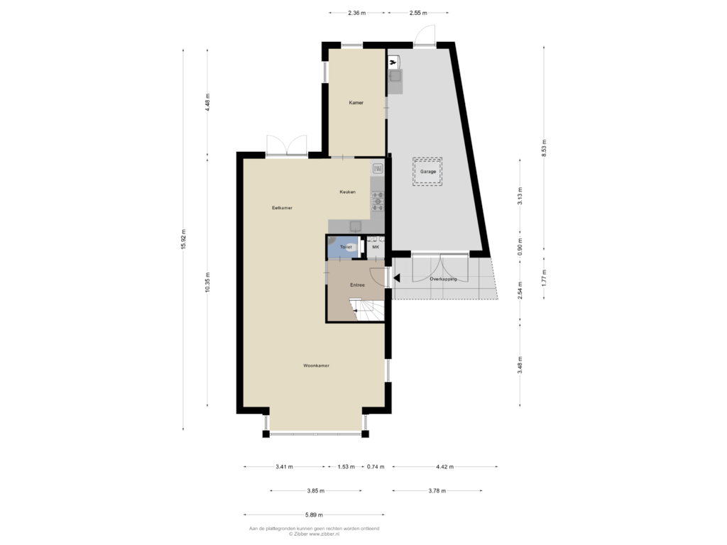 Bekijk plattegrond van Begane Grond van Ettenseweg 14