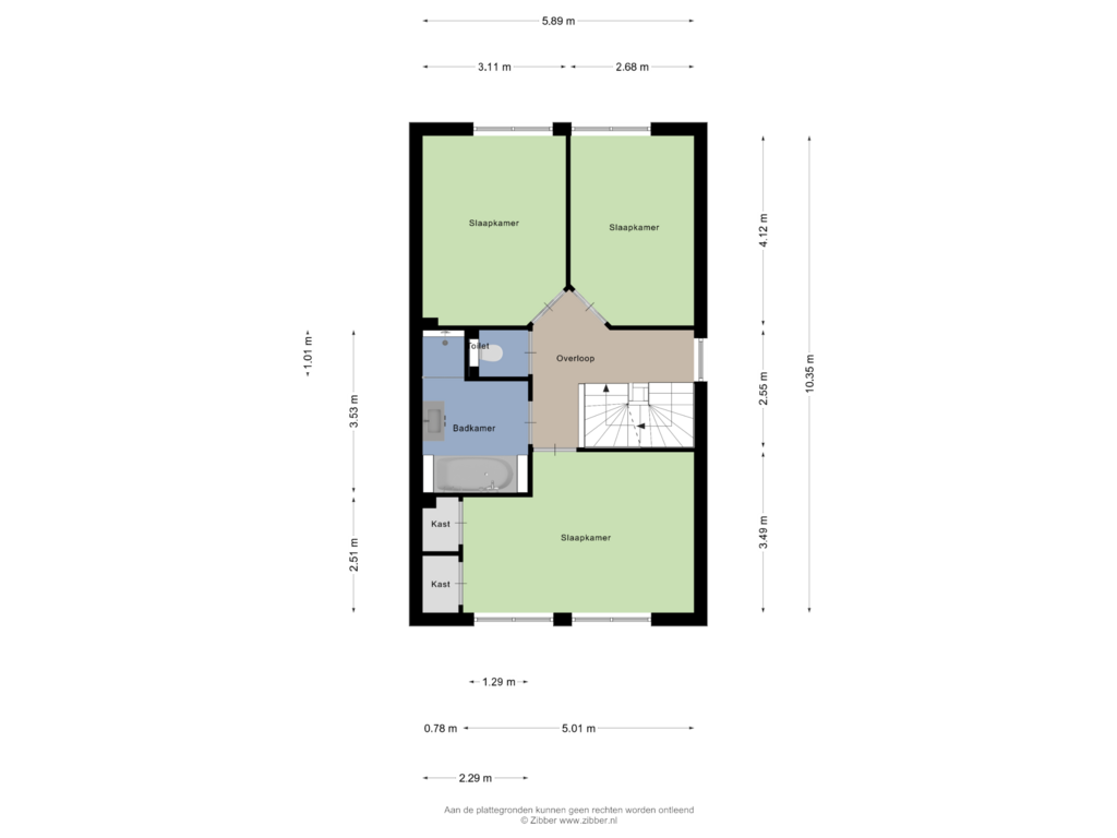 Bekijk plattegrond van Eerste Verdieping van Ettenseweg 14