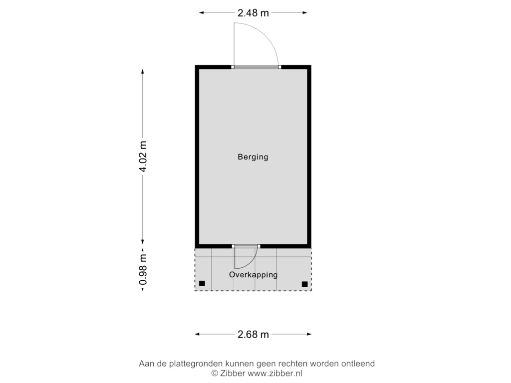 Bekijk plattegrond van Berging van Ettenseweg 14