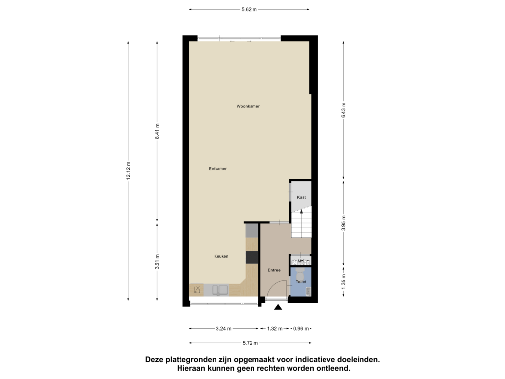 Bekijk plattegrond van Begane grond van Hagesteinstraat 28