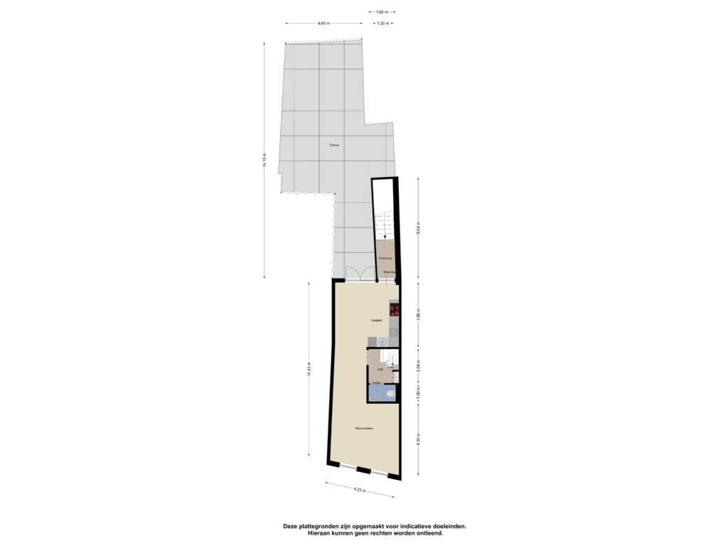 Bekijk plattegrond van Eerste Verdieping van Wouwsestraat 17