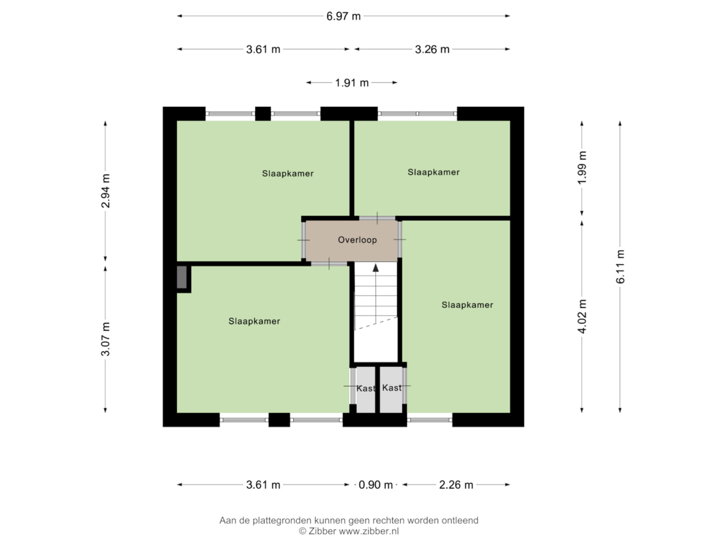 View floorplan of Eerste Verdieping of Gebr. van Doornelaan 53