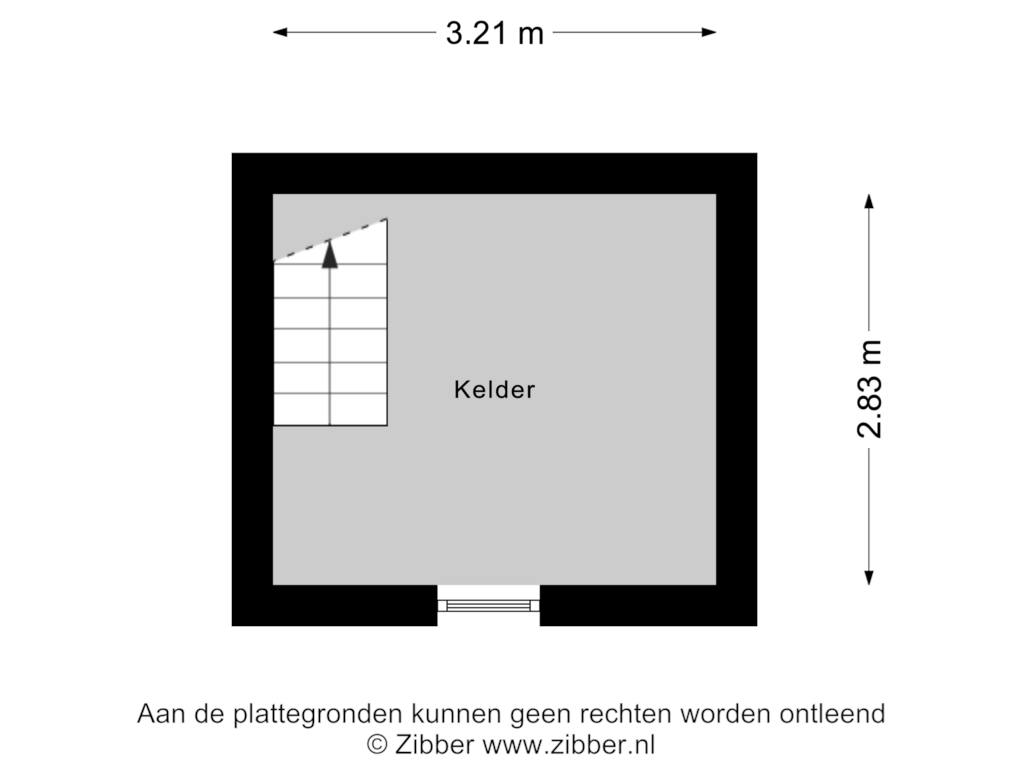 View floorplan of Kelder of Gebr. van Doornelaan 53