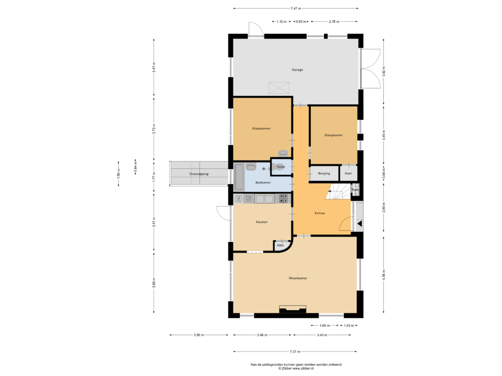 Bekijk plattegrond van Begane grond van Hoofdstraat 26