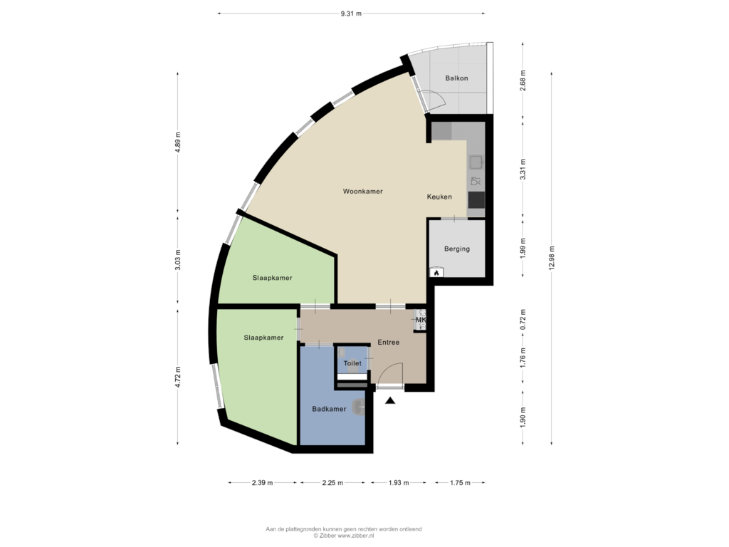 Bekijk plattegrond van Appartement van Stationsplein 16-48