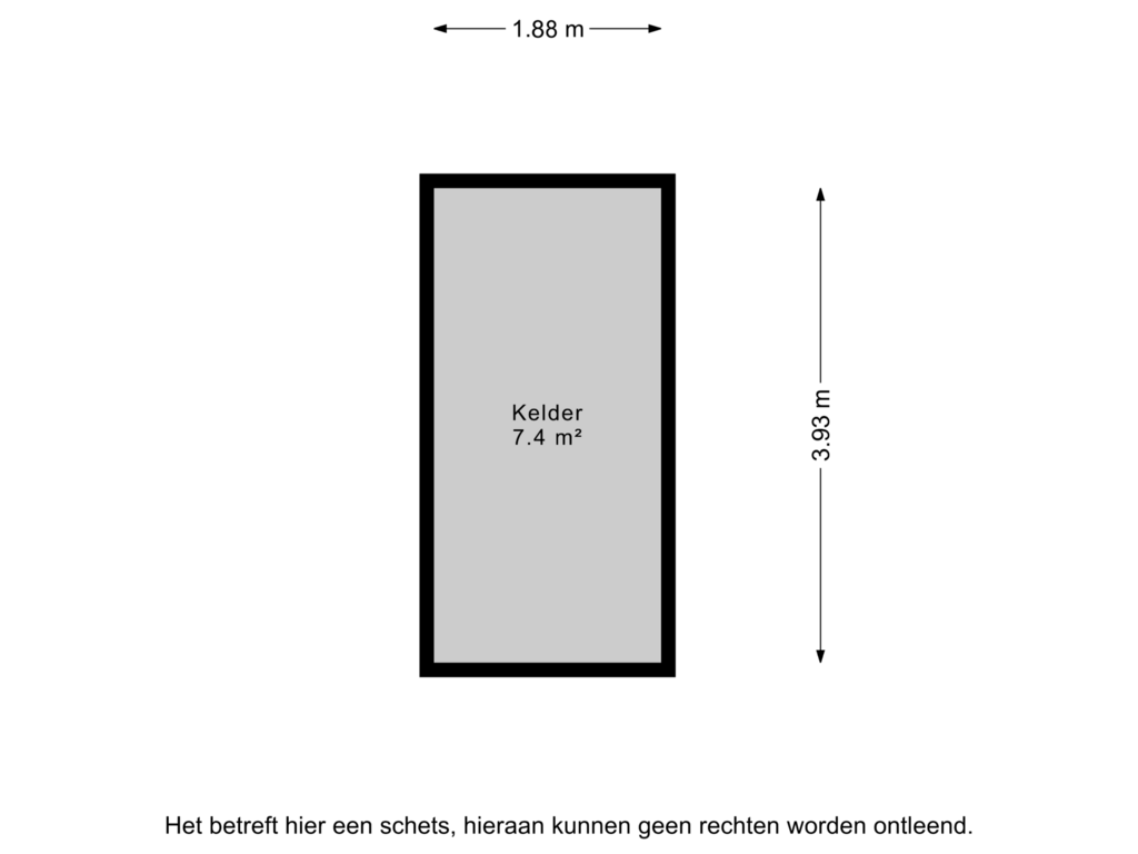 Bekijk plattegrond van Kelder van Kromme Elleboog 7