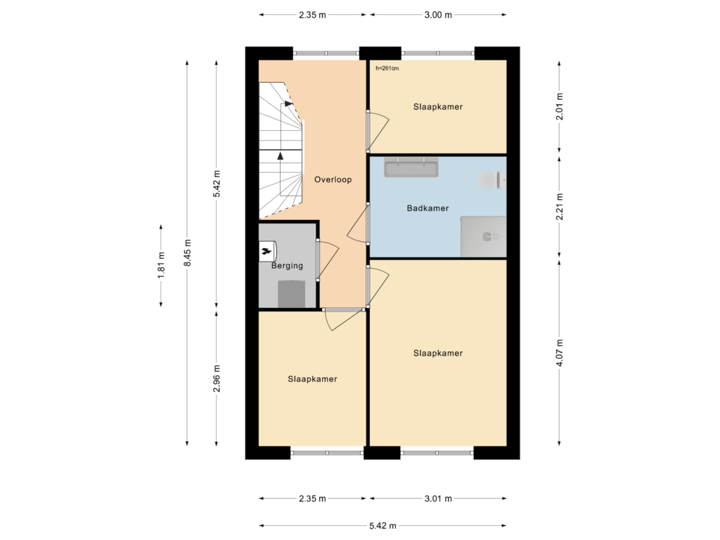 Bekijk plattegrond van 2e Verdieping van Schuddebeursstraat 120