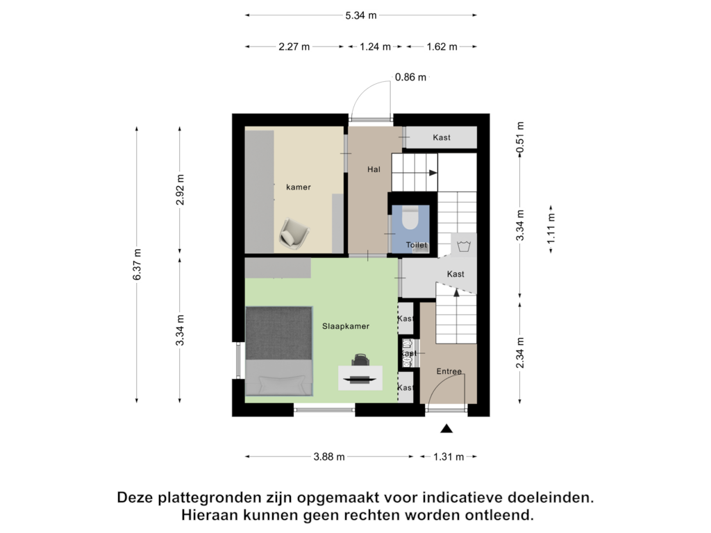 View floorplan of Begane Grond of Ampèrestraat 18