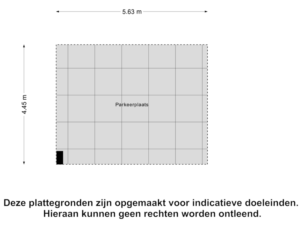 View floorplan of Parkeerplaats of Ampèrestraat 18