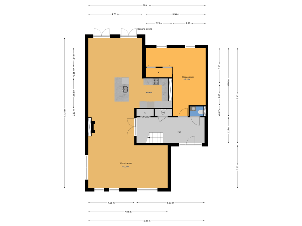 Bekijk plattegrond van Begane Grond van Van der Goespad 10