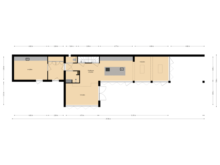 Begane grond Poolhouse