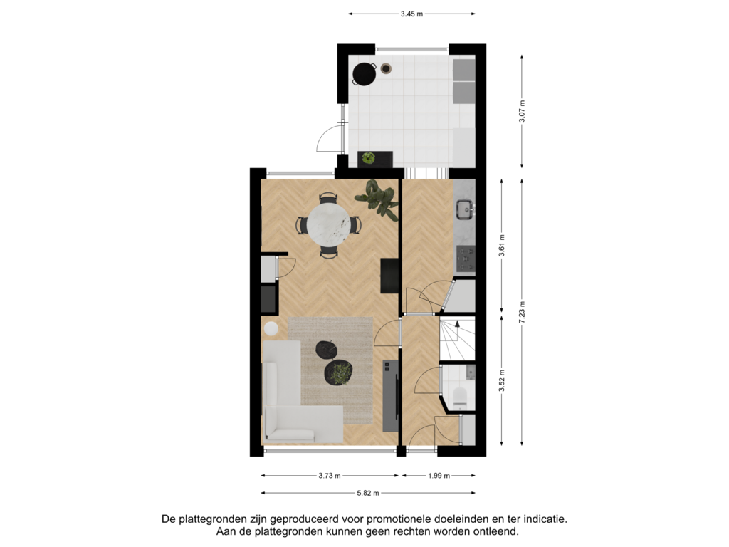 Bekijk plattegrond van Begane grond van Mesdagstraat 28