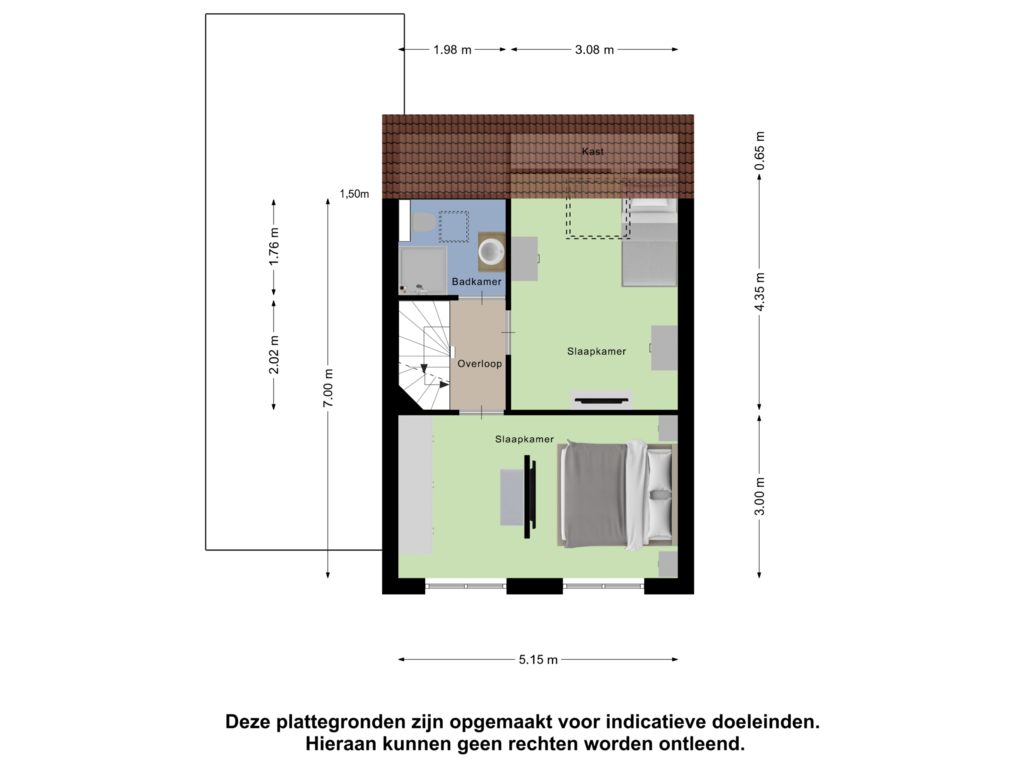 Bekijk plattegrond van Eerste Verdieping van Koekelberg 19