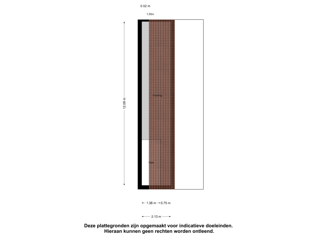 View floorplan of Zolder of Bredeweg 17