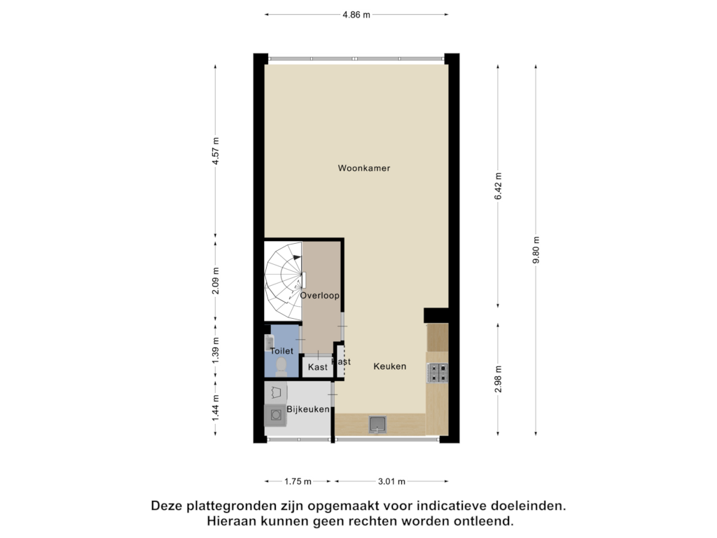 View floorplan of Eerste Verdieping of Amerbos 27