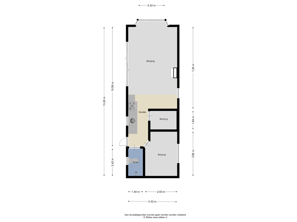 View floorplan of Bijgebouw of Rijnvis 61