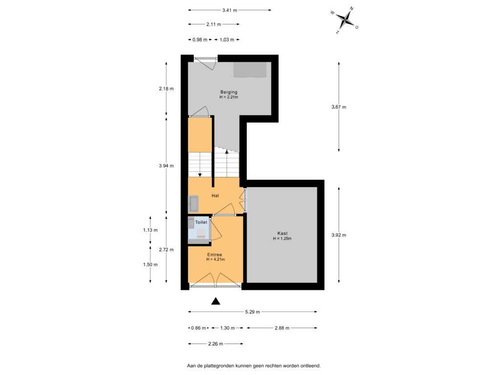 Bekijk plattegrond van Begane grond van Hoefkade 753