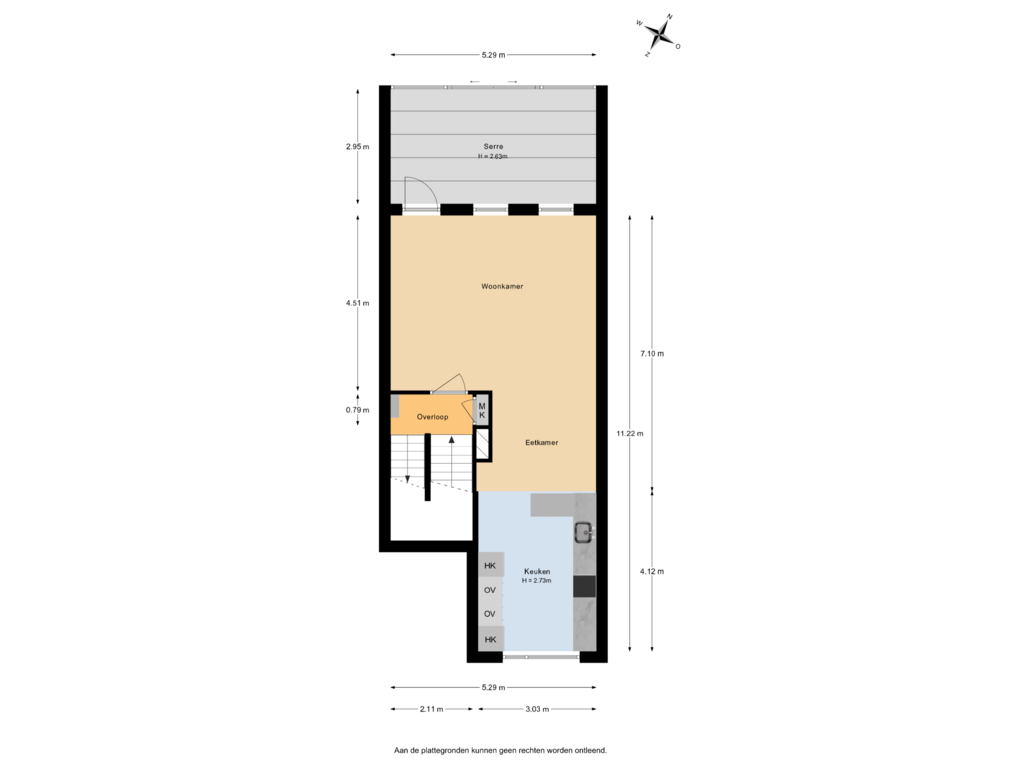 Bekijk plattegrond van 1e verdieping van Hoefkade 753