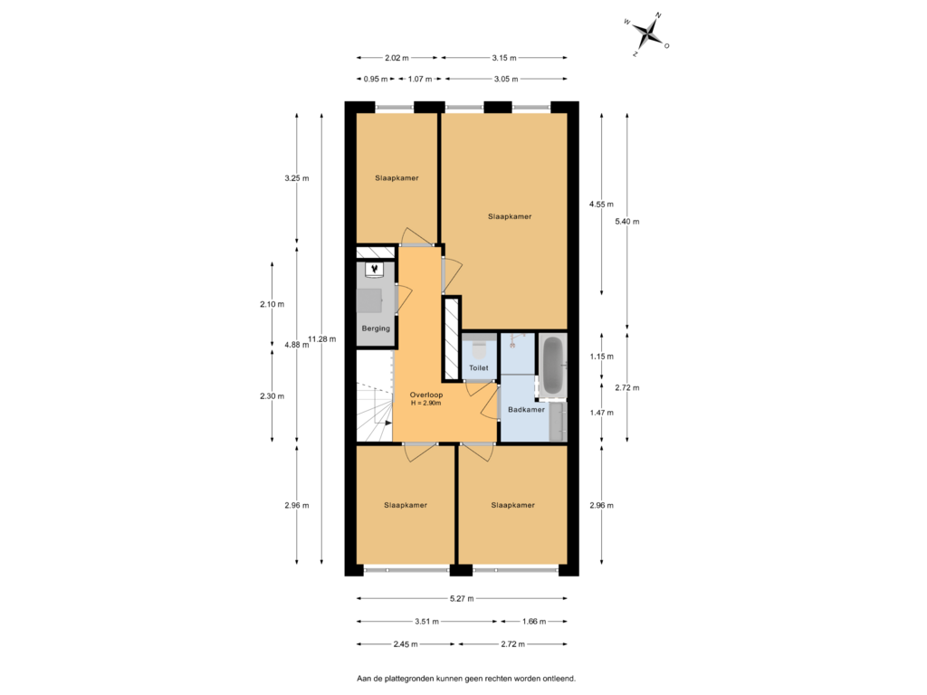 Bekijk plattegrond van 2e verdieping van Hoefkade 753