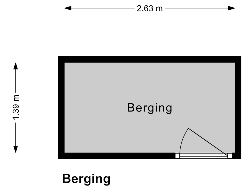 Bekijk plattegrond van Berging van President Kennedylaan 40-3