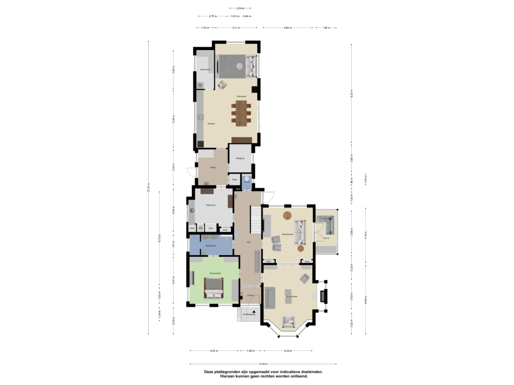 View floorplan of Begane Grond of Oosteinde 106