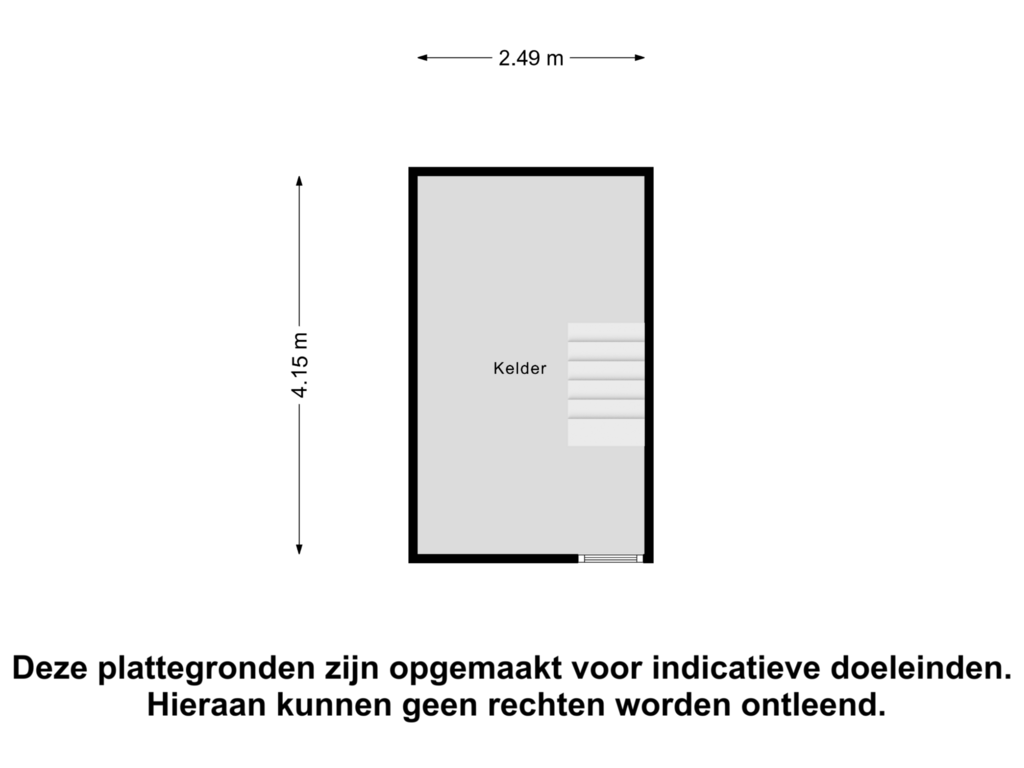 View floorplan of Kelder of Oosteinde 106