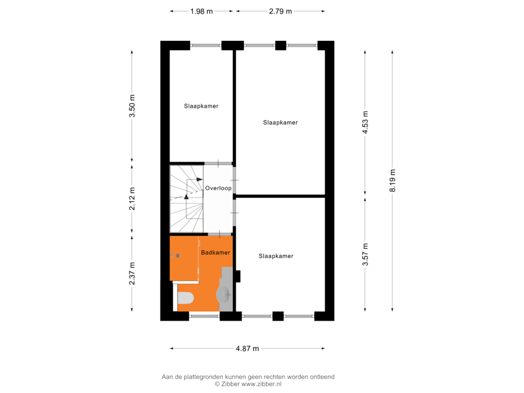 Bekijk plattegrond van Eerste Verdieping van Zeishof 26