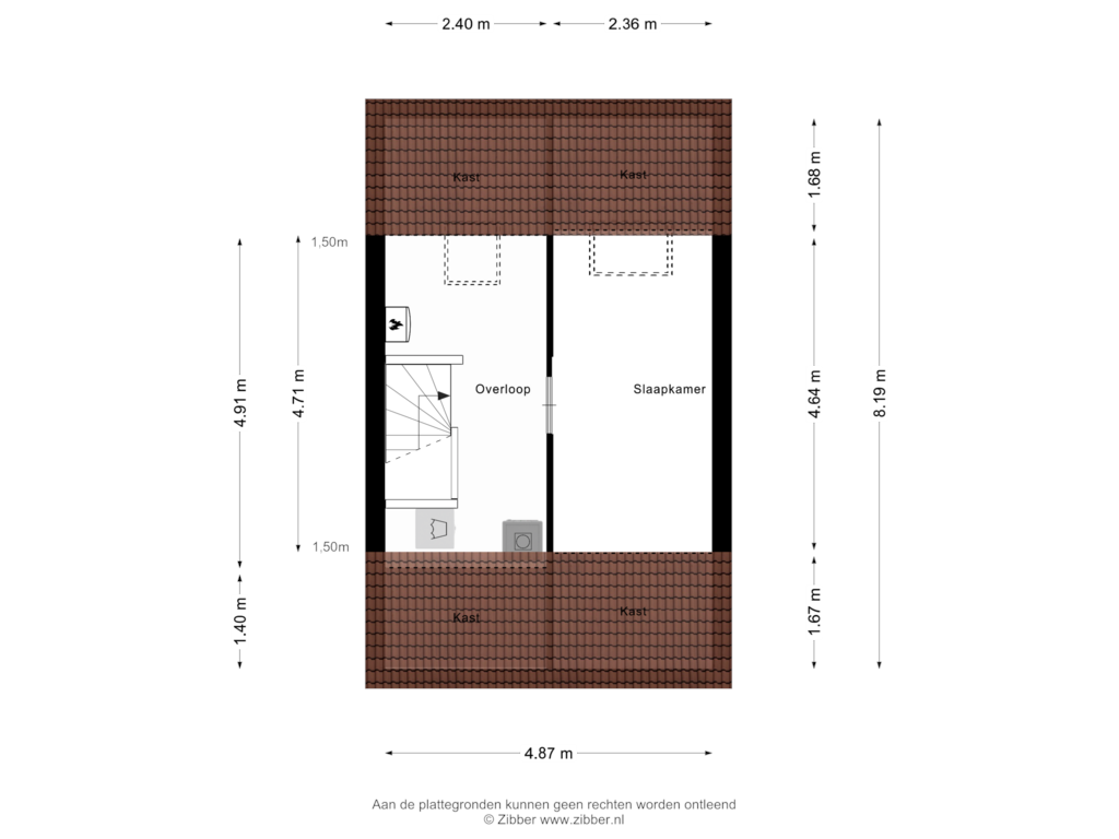 Bekijk plattegrond van Tweede Verdieping van Zeishof 26