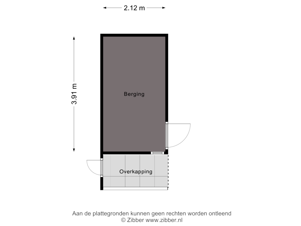 Bekijk plattegrond van Berging van Zeishof 26