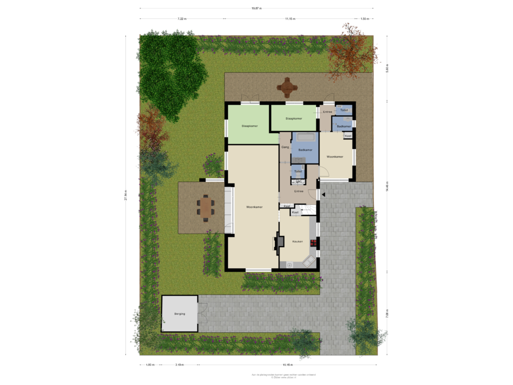 View floorplan of Begane Grond_Tuin of Gabriël Metsulaan 28