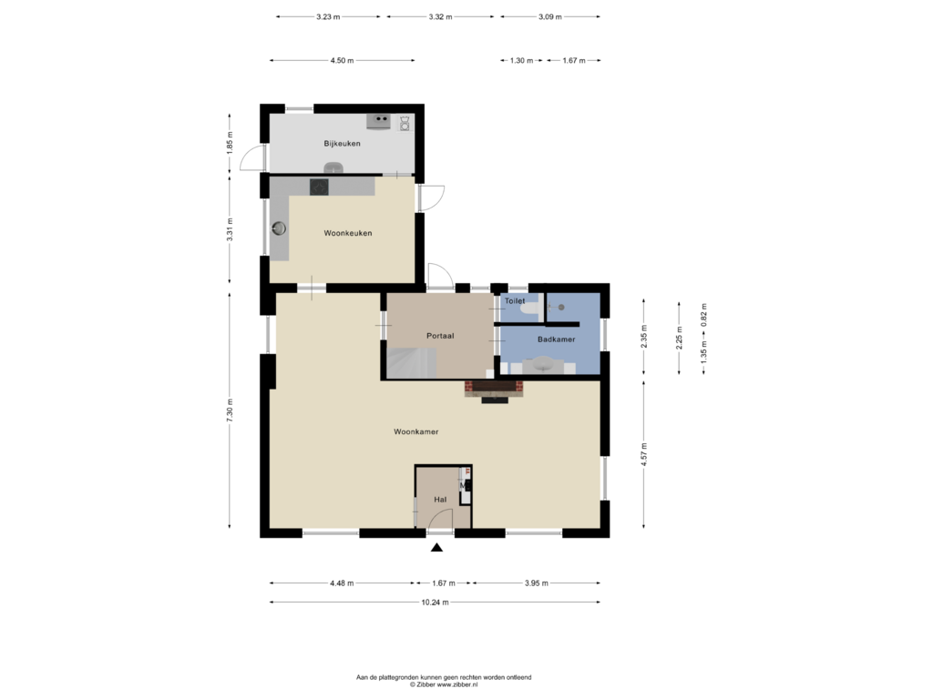 View floorplan of Begane grond of Plaatsluis 2