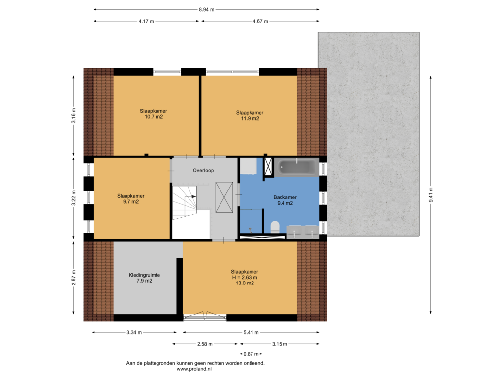 View floorplan of 1e Verdieping of Rypwei 9