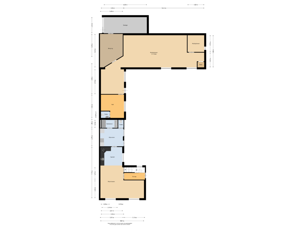 View floorplan of Begane grond of Leendersstraat 10