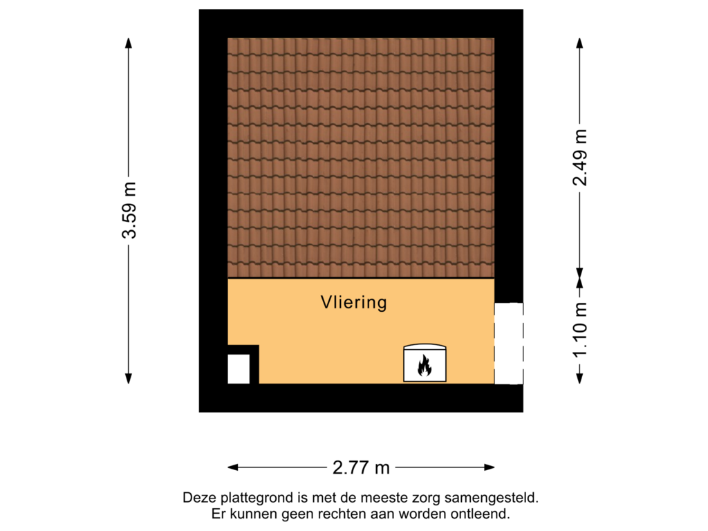 View floorplan of Vliering of Leendersstraat 10