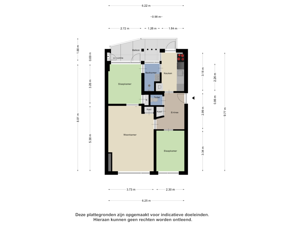 Bekijk plattegrond van Appartement van Van Ostadelaan 54