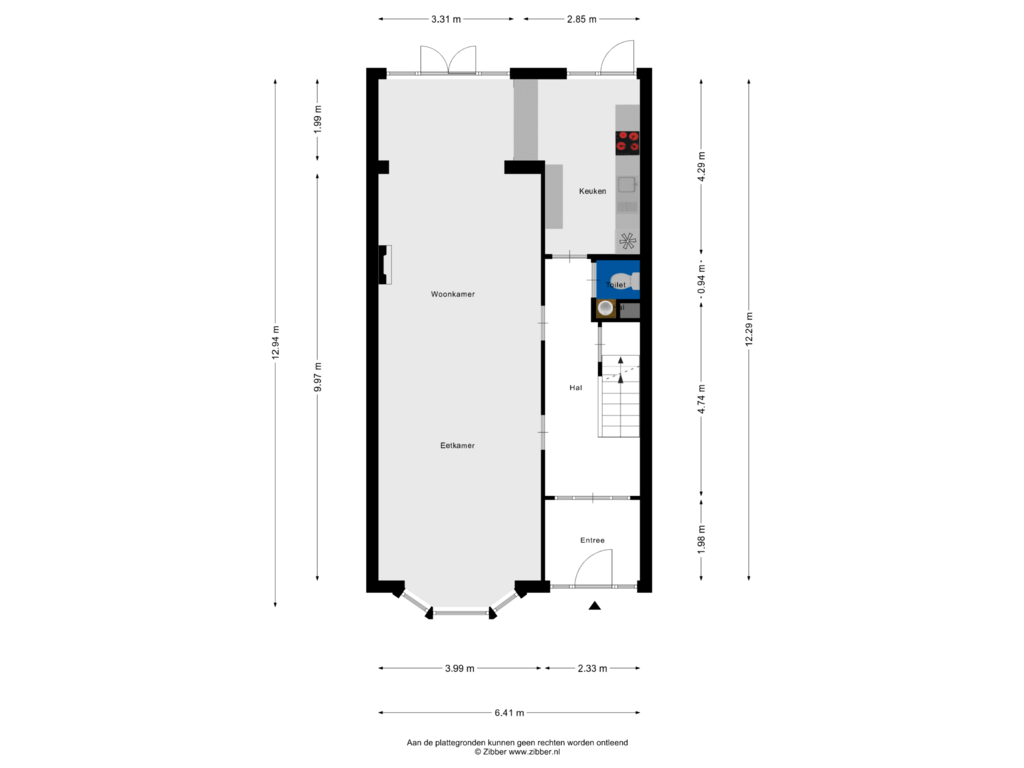 Bekijk plattegrond van Begane Grond van Potgieterstraat 48