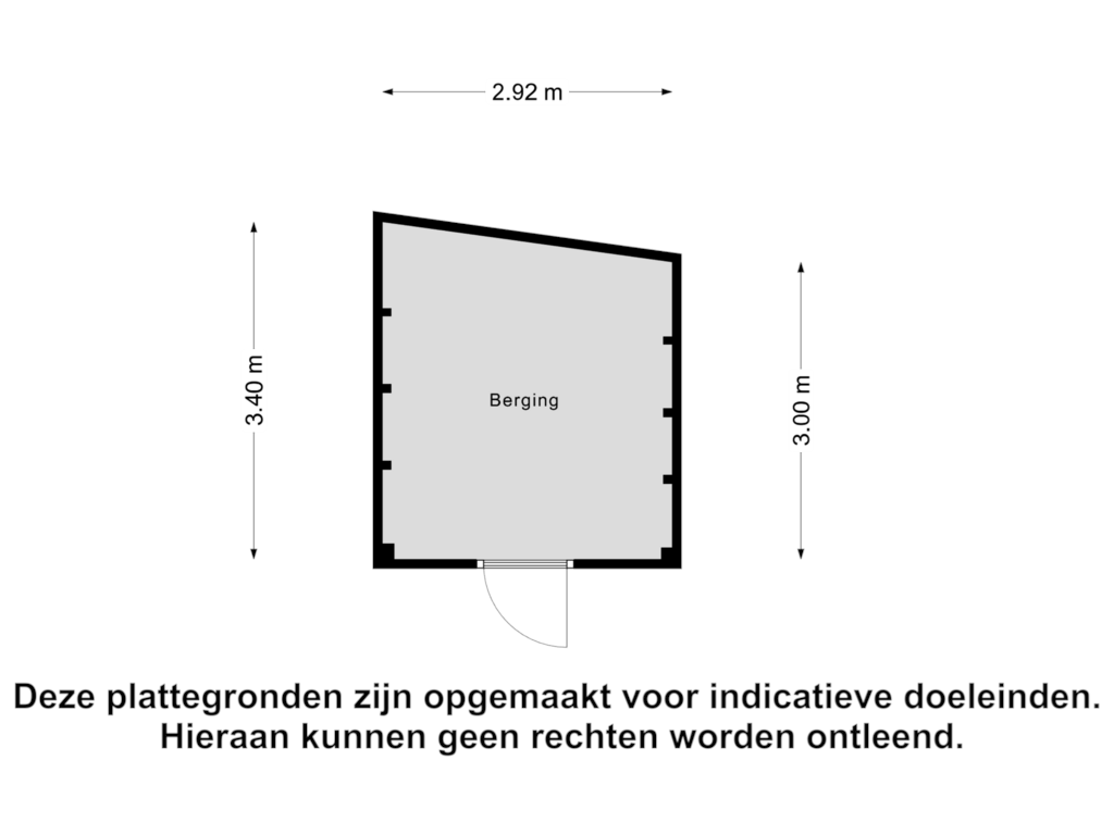 View floorplan of Berging of Drostweg 17