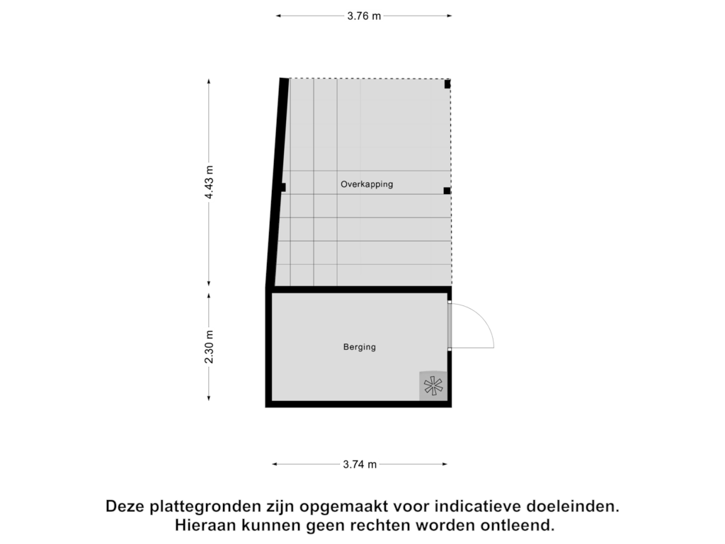 View floorplan of Berging of Drostweg 17