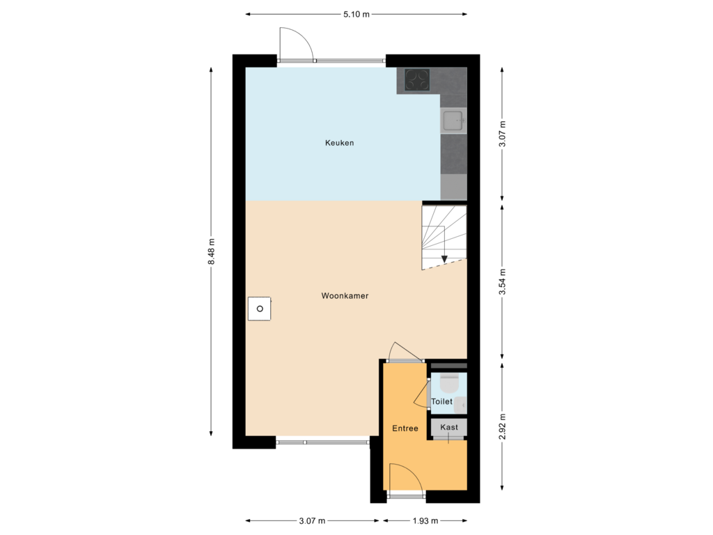 Bekijk plattegrond van Begane grond van Hofmark 336