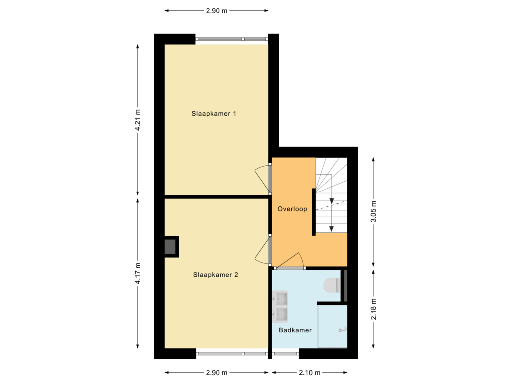 Bekijk plattegrond van Eerste verdieping van Hofmark 336