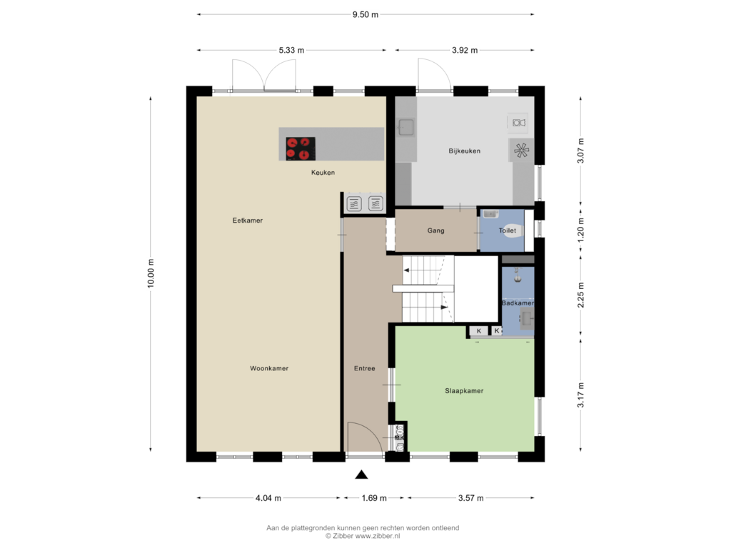 Bekijk plattegrond van Begane Grond van Brink 7